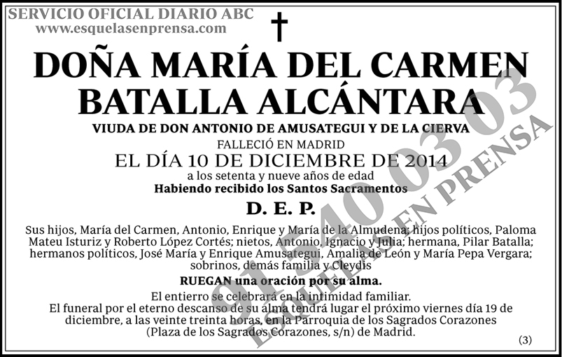 María del Carmen Batalla Alcántara